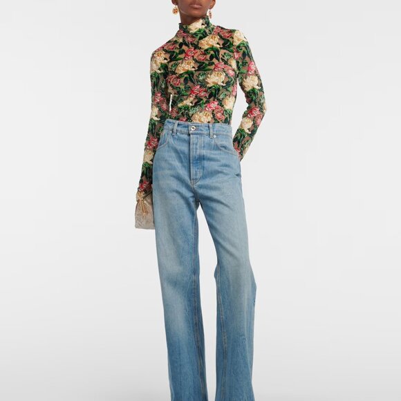 Rabanne Floral Crepe Top - Picture 4 of 6